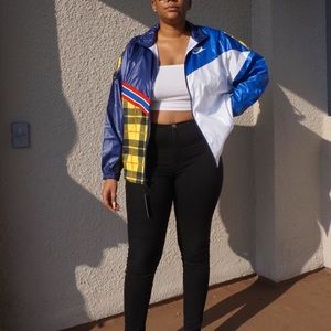 Nike Plaid Blue Jacket